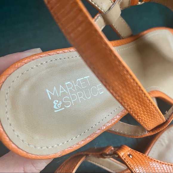 Market & Spruce t strap thong sandals adjustable 8 - Picture 6 of 9